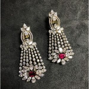 Elegant 9KT Swarovski Long Earring