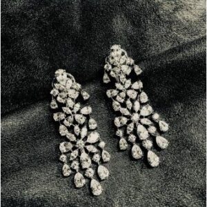 9KT Swarovski Long Earring For women