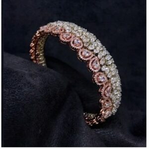 9 Carat Swarovski Leaf Shape Ladies Bracelet