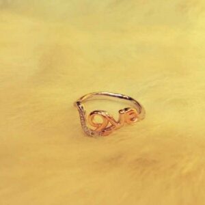 925 Silver Love Alphabetic  Ring