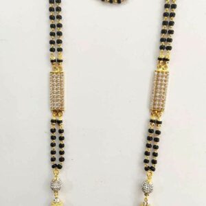 22k Gold Cz Designer Long Mangalsutra DVJ-026