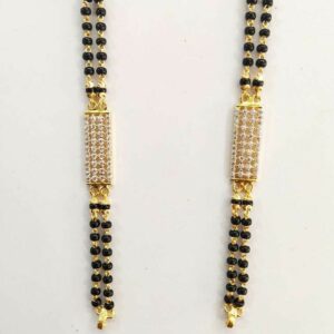 22k Gold Cz Designer Long Mangalsutra DVJ-026