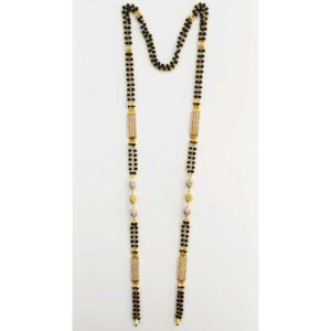22k Gold Cz Designer Long Mangalsutra DVJ-026