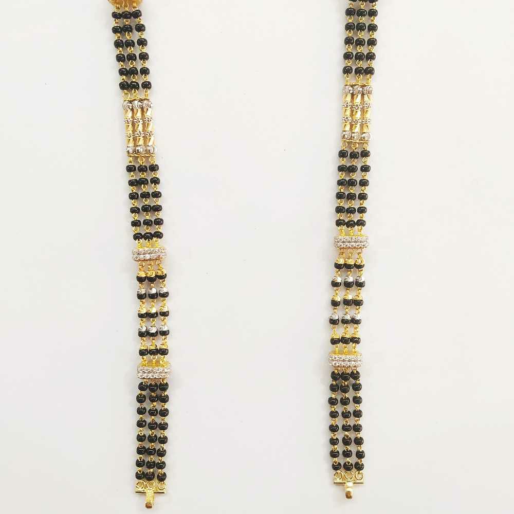 22k Gold Triple Line Designer MS DVJ-025 - Image 2