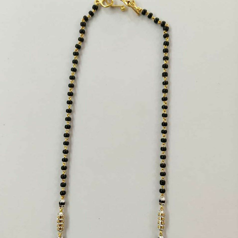 22k Gold Fancy Single Line Mangalsutra DVJ-024 - Image 4