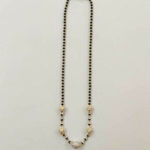 22k Gold Cz Ball Single Line Mangalsutra DVJ-023