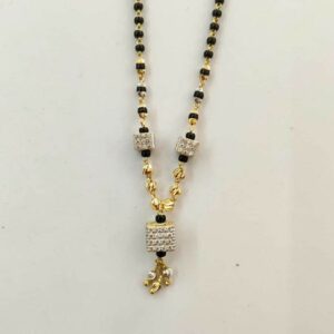 22k Gold Designer Single Line Mangalsutra DVJ-020