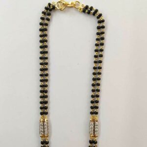 22k gold fancy double line mangalsutra DVJ-019