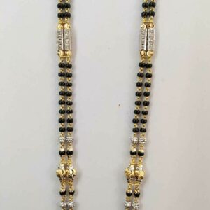 22k gold fancy double line mangalsutra DVJ-019