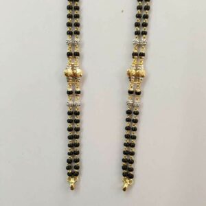 22k gold fancy double line mangalsutra DVJ-019