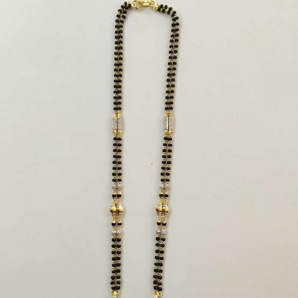 22k gold fancy double line mangalsutra DVJ-019