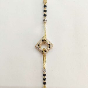 22k Gold Diamond Square Bracelet DVJ-016