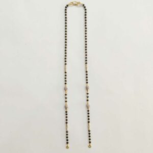 22k Gold Fancy Single Line Cz Ball Mangalsutra DVJ-011