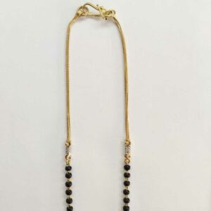 22k Gold Designer Single Line Mangalsutra DVJ-010