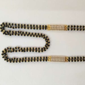 22k Designer Gold Double Line Mangalsutra DVJ-008