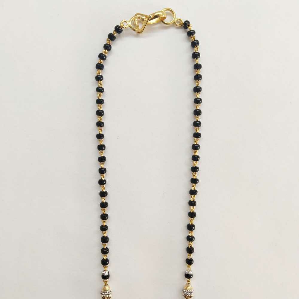 22k Gold Fancy Single Line Mangalsutra DVJ-006 - Image 3