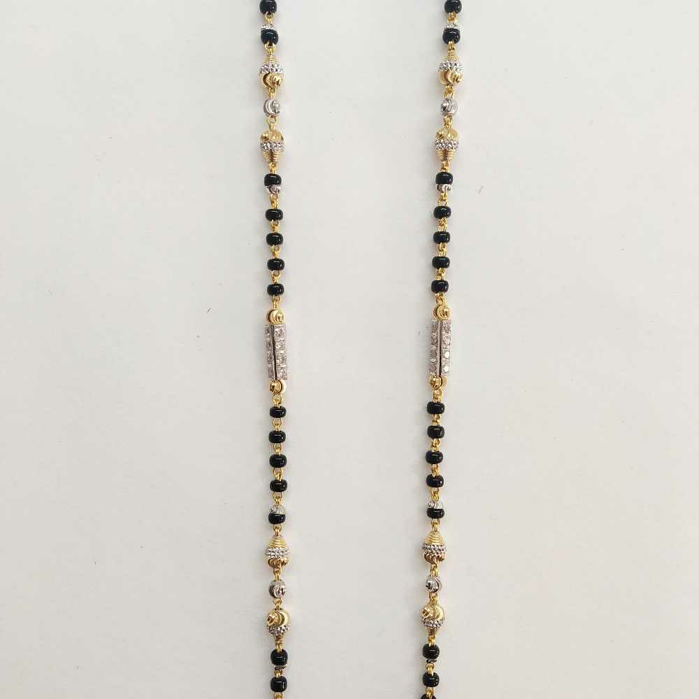 22k Gold Fancy Single Line Mangalsutra DVJ-006 - Image 2