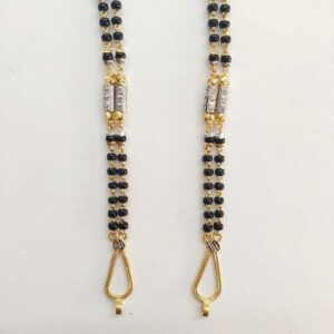 22k Gold Fancy Double Line Mangalsutra DVJ-005
