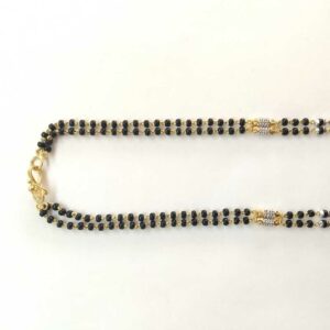 22k Gold Fancy Double Line Mangalsutra DVJ-003