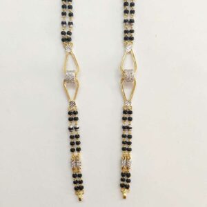 22k Gold Fancy Double Line Mangalsutra DVJ-003