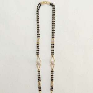 22k Gold Fancy Double Line Mangalsutra DVJ-003