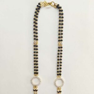 Designer cz double line mangalsutra