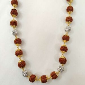 22k gold  antique rudraskh mala
