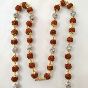 22k gold  antique rudraskh mala