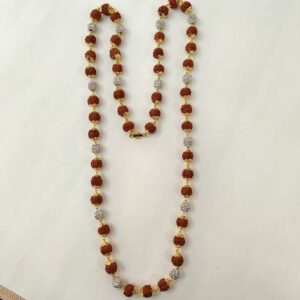 22k gold  antique rudraskh mala
