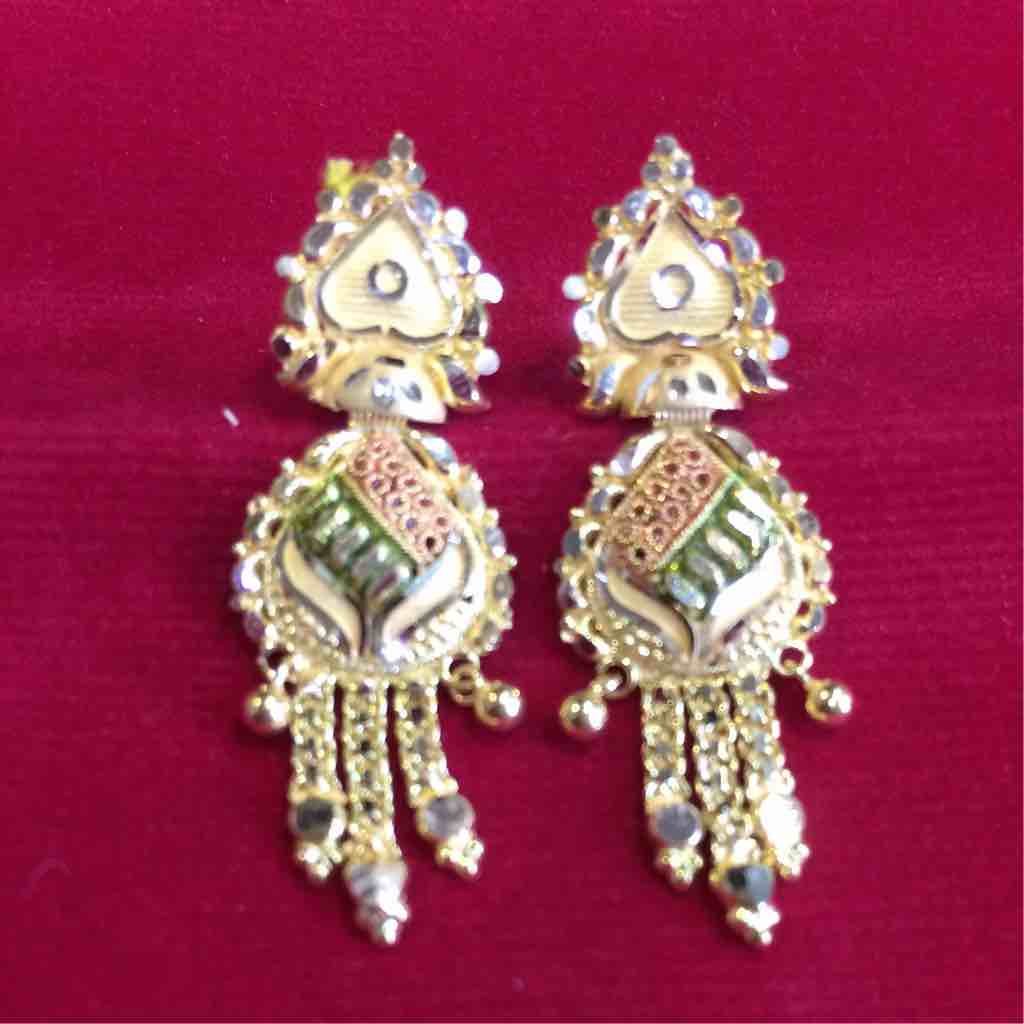 916 Gold Meenakari Ladies Butti