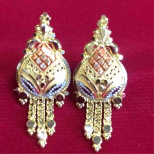 Antique  916 Gold Ladies Earring