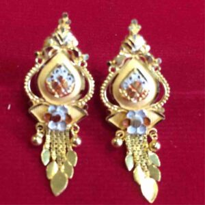 Leaf Shape 22KT Gold Earring
