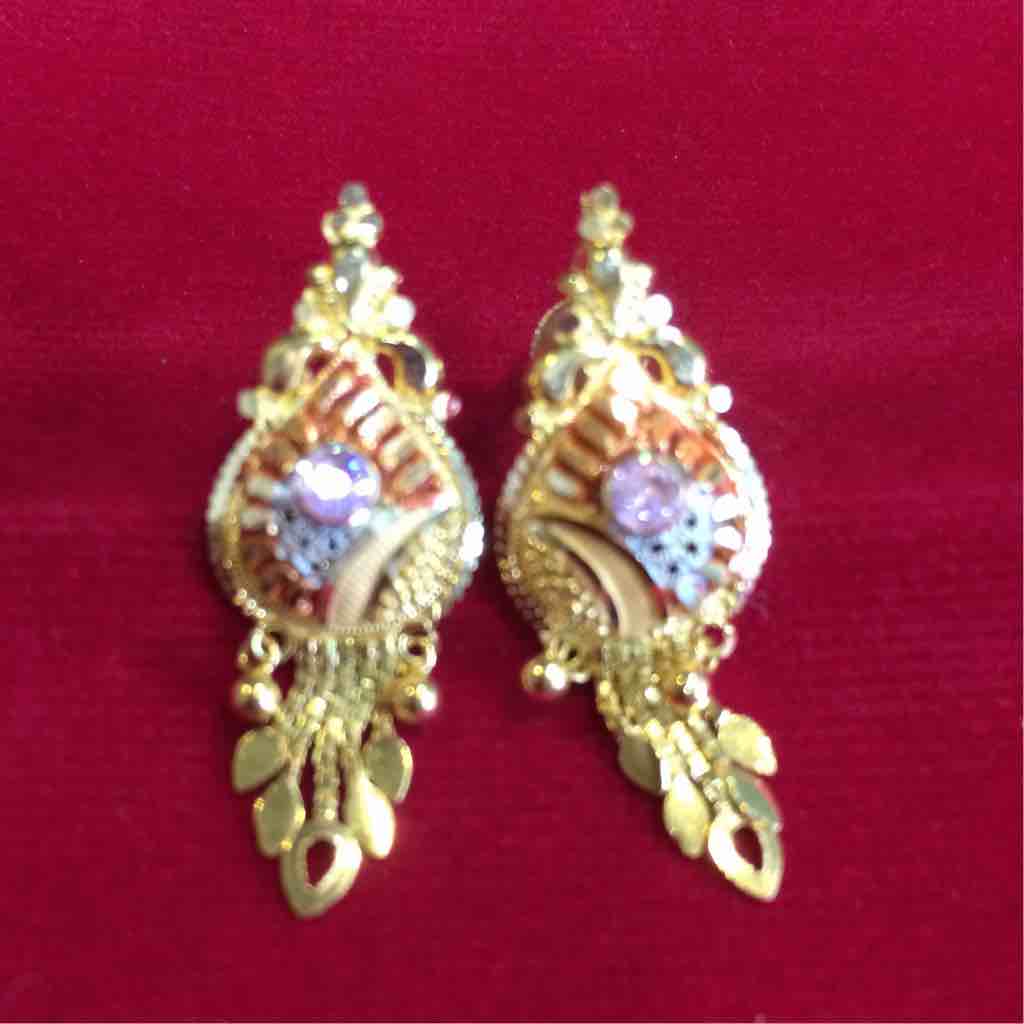 Yellow Gold Fancy Ladies Earring