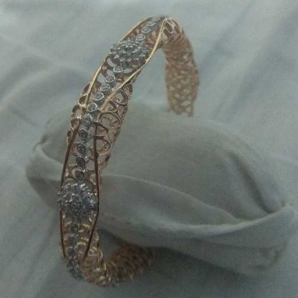 22KT Light Weight Gold Copper Kada