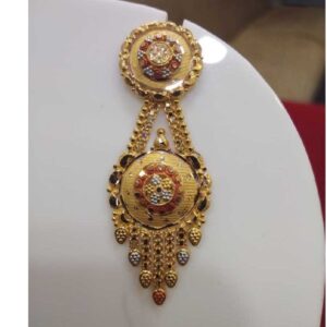 Stylish 22KT Gold Meenakari  Butti