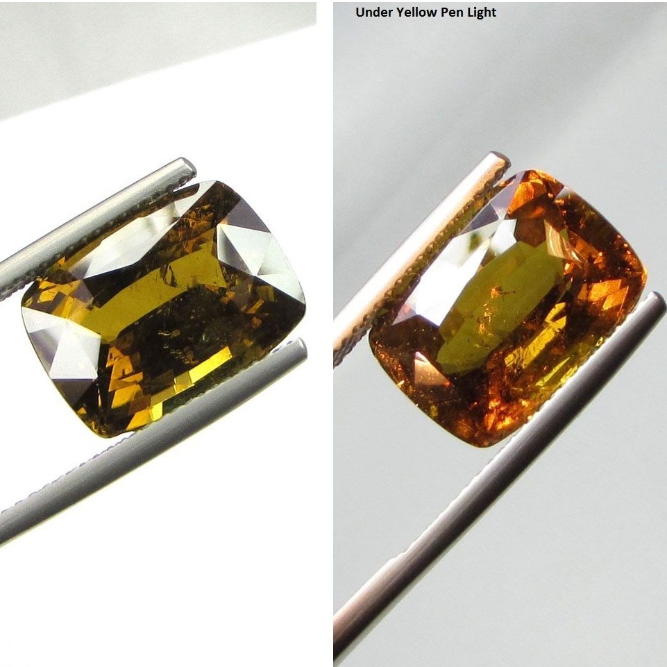 12.24ct cushion color-change alexandrite
