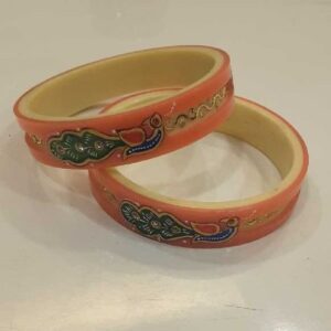 Peacock Pattern 916 Gold Bangles