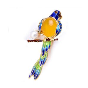 Cloisonne Enamel Jewelry Fashion Bird Brooch For Women