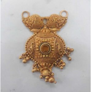 22KT Yellow Gold Antique Designer Bridal Pendant