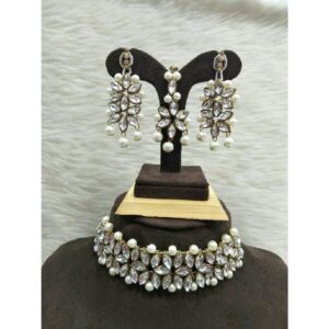 Artificial  Diamond Chokar Set