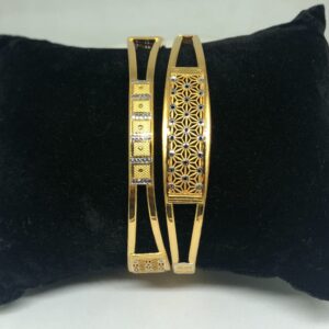 22Kt Gold Fancy Copper Kadli Bangle VN-B15