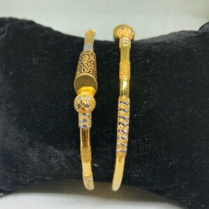 22Kt Gold Designer Copper Kadli Bangle VN-B09