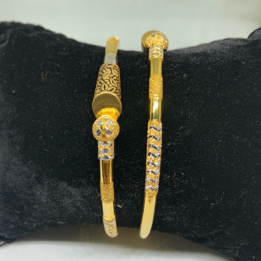 22Kt Gold Designer Copper Kadli Bangle VN-B09