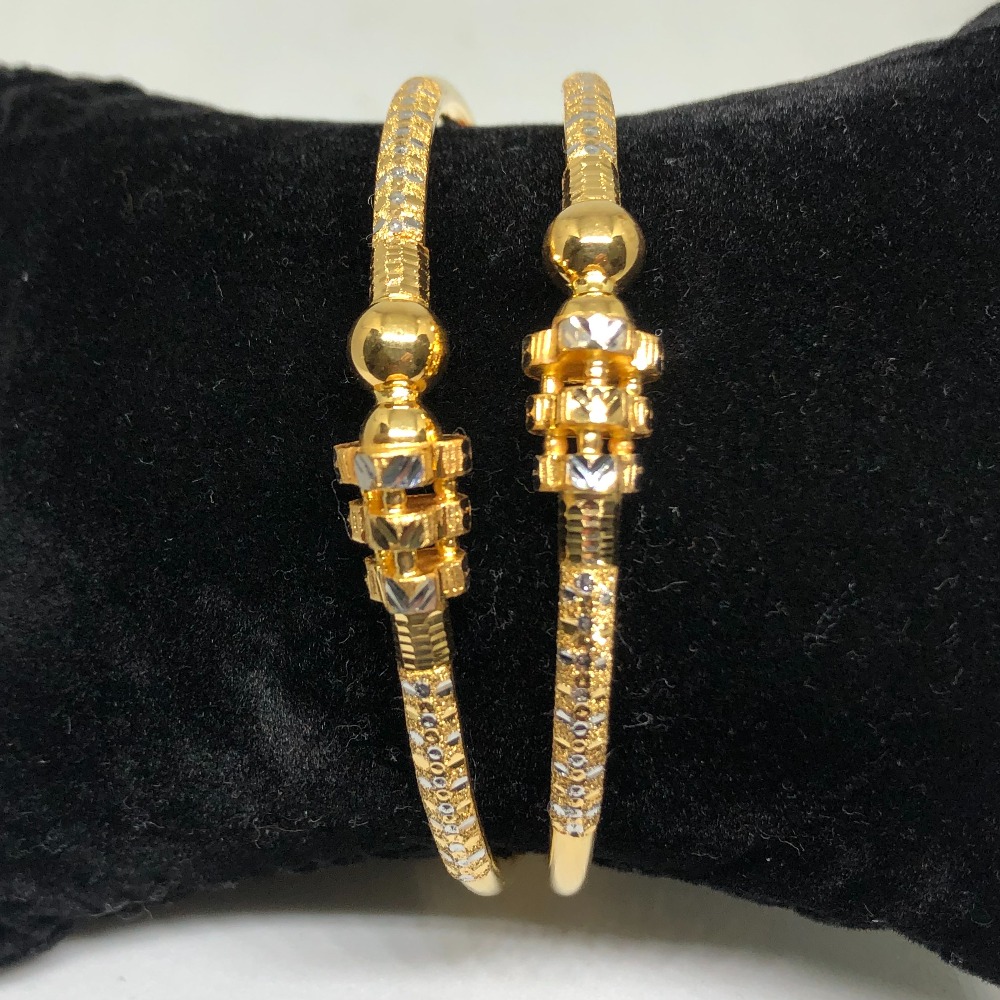 916 Gold Classic Copper Kadli Bangles VN-B08