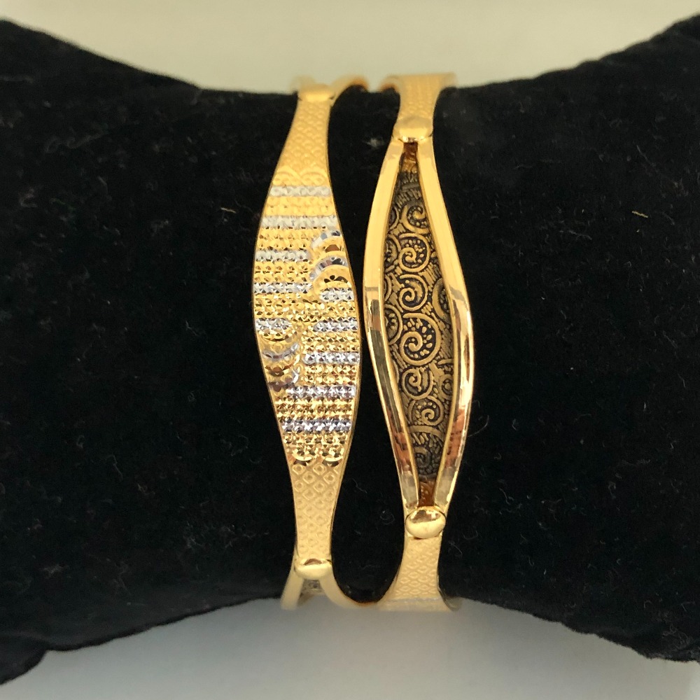916 Gold Fancy Copper Kadli Bangles VN-B03