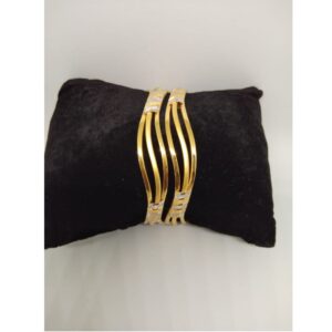 916 Gold Fancy Triple Line Kadli Bangle VN-B006