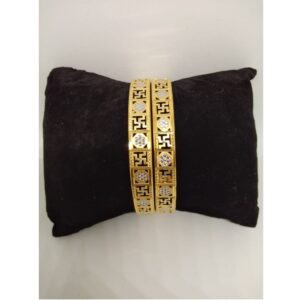 916 gold attractive swastik design copper kadli vn-b011