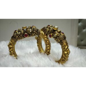916 Gold Traditional Style Ladies Kada