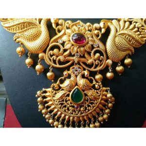 Artificial 1 Gram Gold Bridal Temple Jewellery