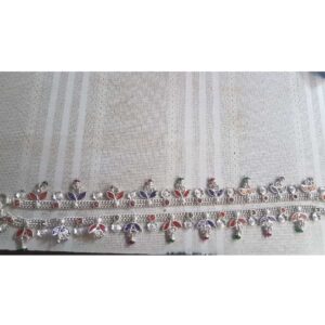 925 Silver  Leaf Pattern Ladies Anklet